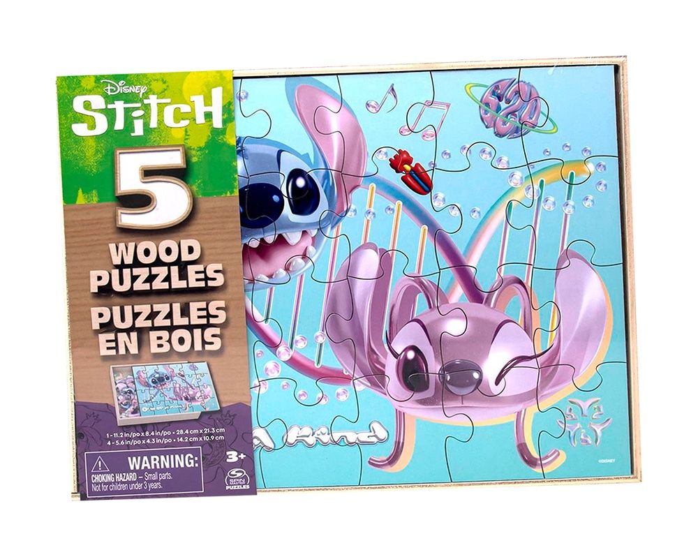 C.T. - Stitch (5X en bois)
