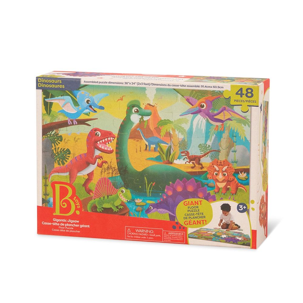 C.T. de plancher géant / Dinosaures (48 mcx)