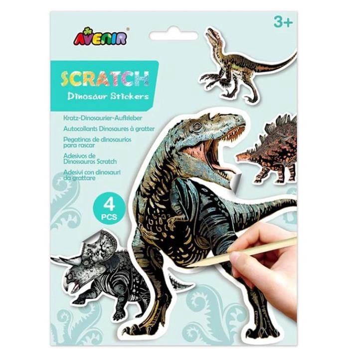 Autocollant à gratter / Dinosaures