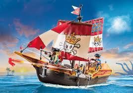 71418 / Chaloupe avec 2 pirates et canons