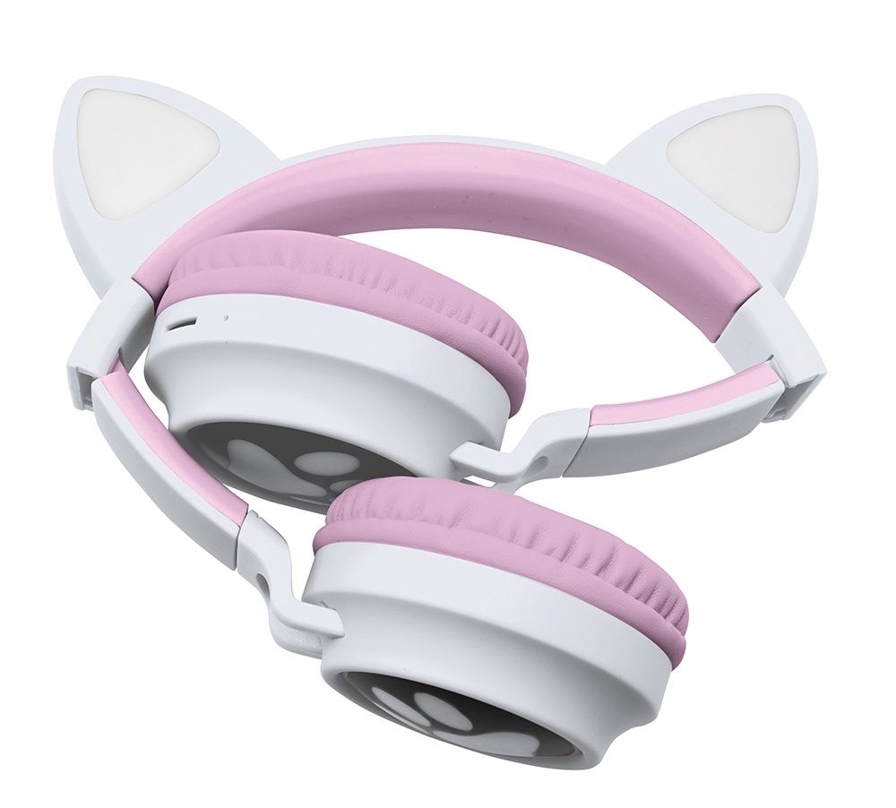 Casque sans fil rechargeable lumineux - Oreilles de chat