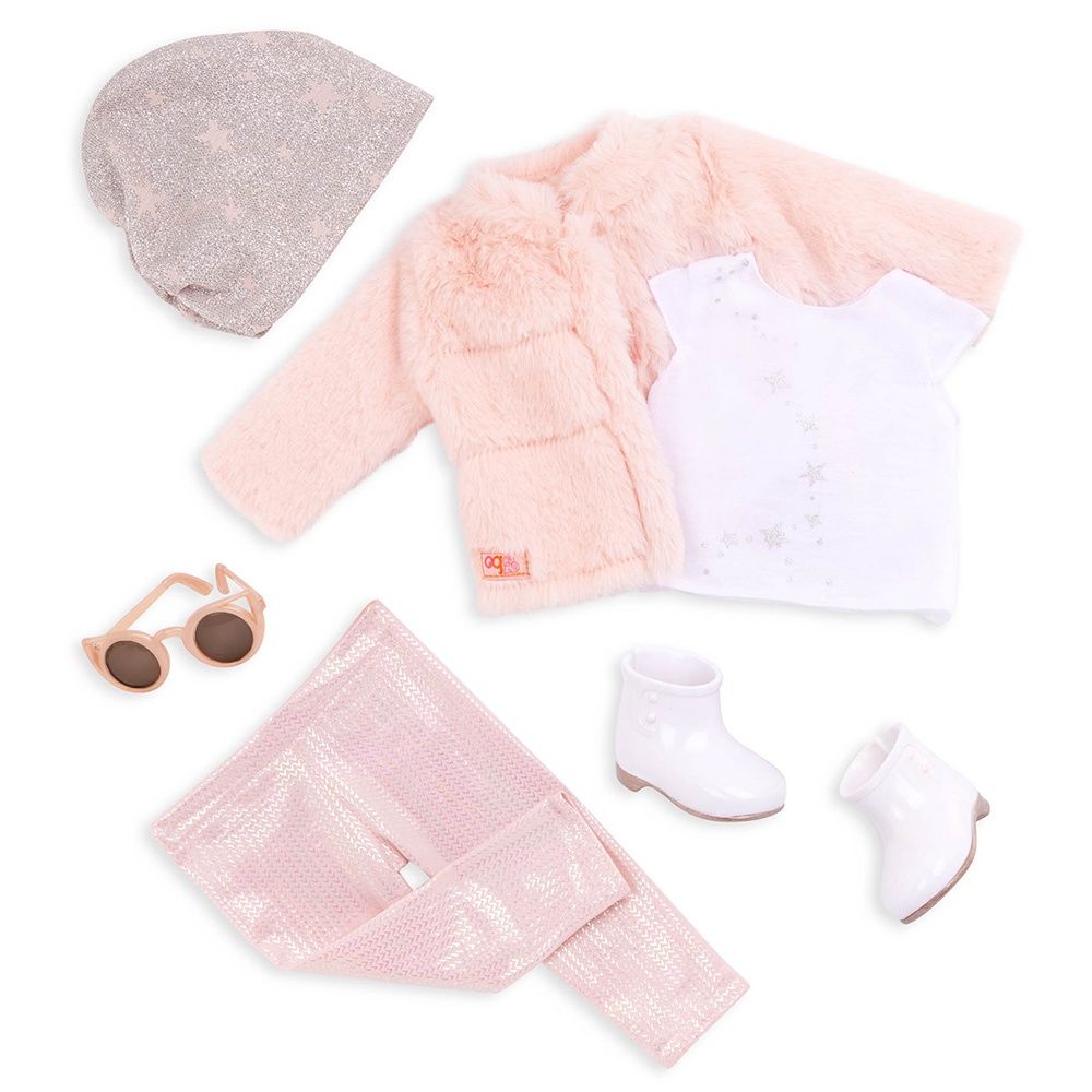 Vêtement OG - Manteau de fourrure rose