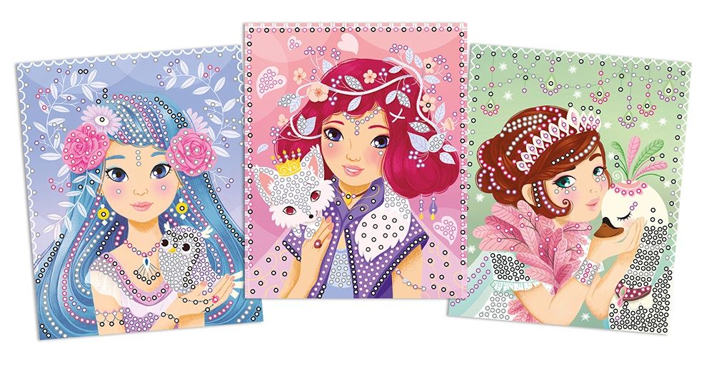 Cartes à créer en diamants / Demoiselles