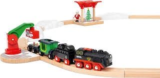 Ensemble de train à vapeur de Noël