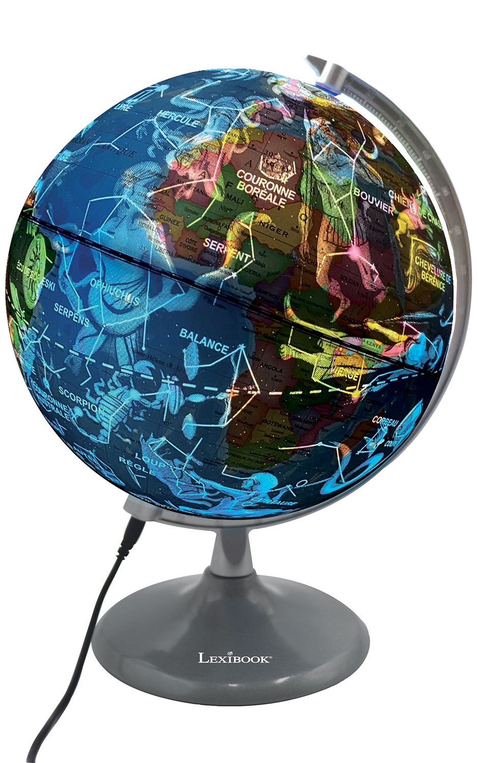 Globe Planétarium Lumineux 2-en-1