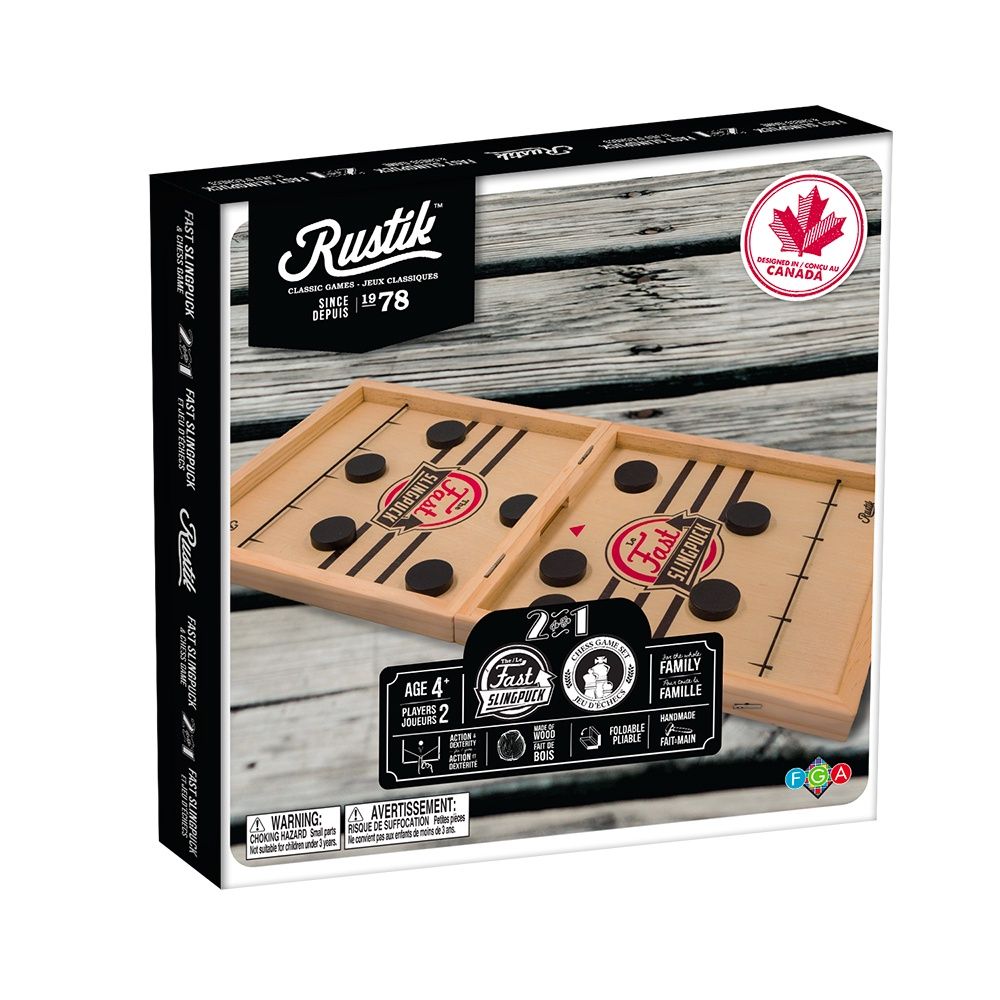 Fast Slingpuck / Échecs Pliable 2-en-1