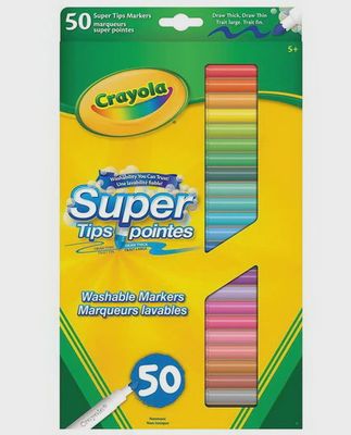 Crayola / Marqueurs lavables super pointes (50)