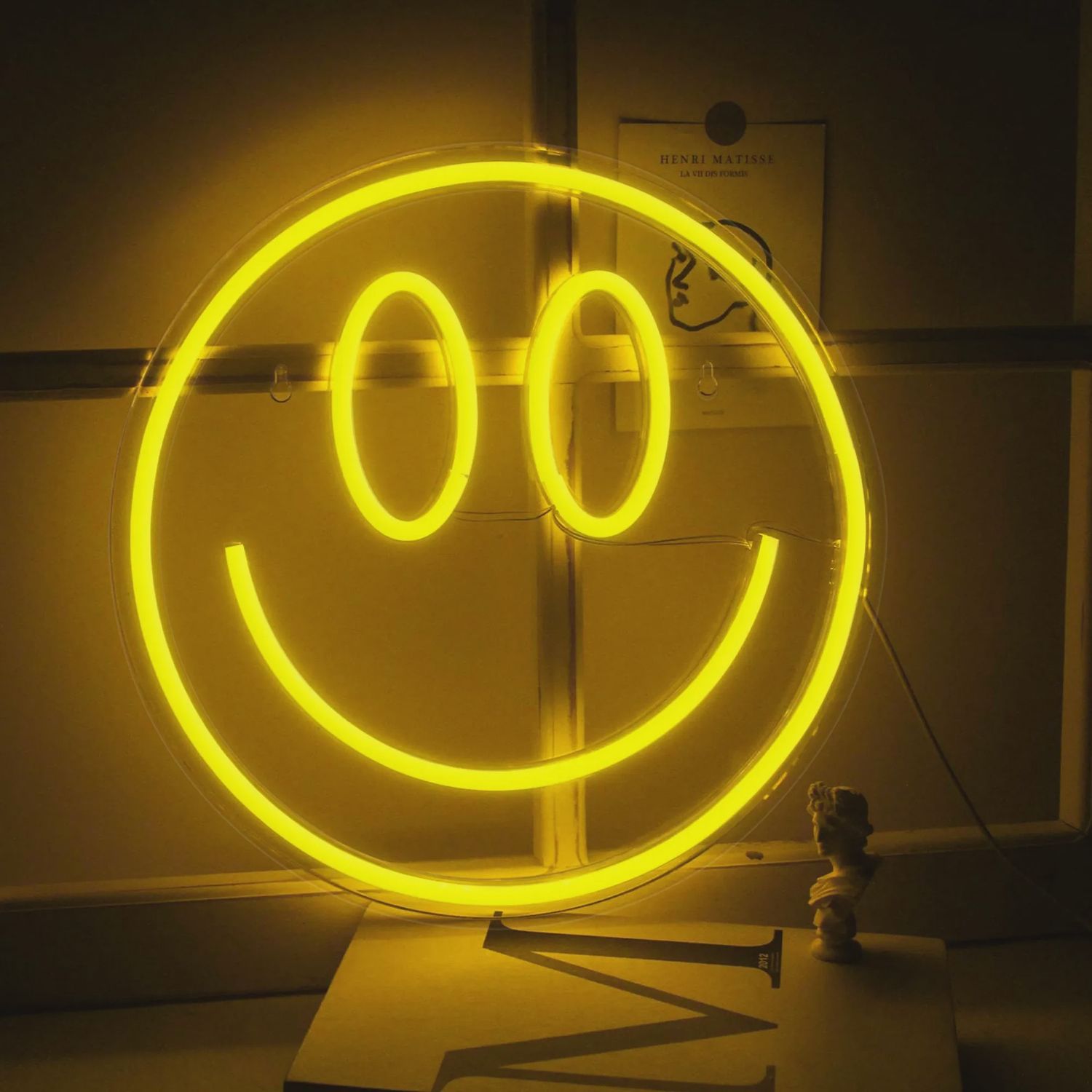 Enseigne murale Néon au LED / Sourire