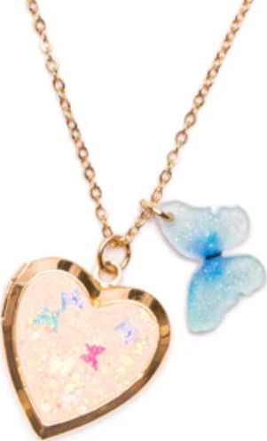 Collier Loquet Coeur/Papillon
