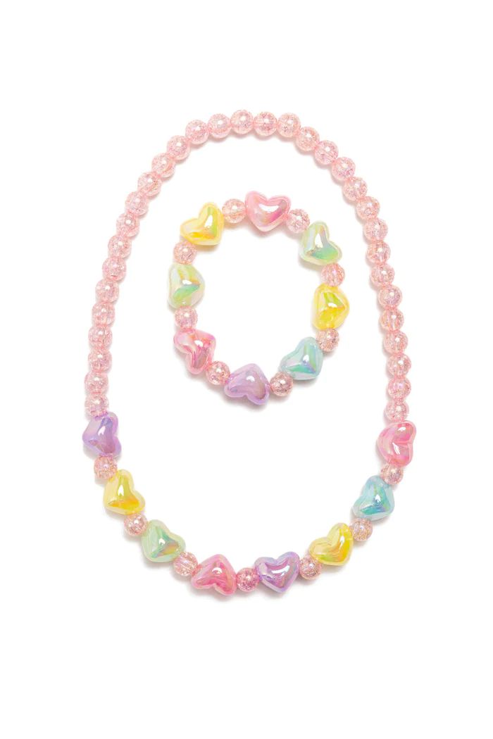Ensemble Collier et Bracelet Coeurs Bubly