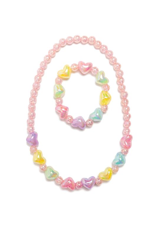 Ensemble Collier et Bracelet Coeurs Bubly