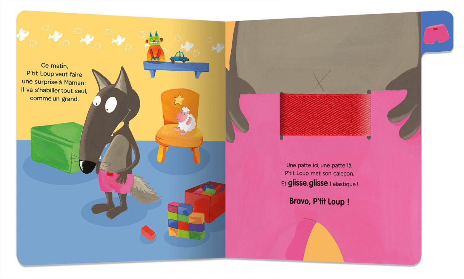 P&#39;tit Loup apprend à s&#39;habiller