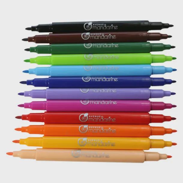 Crayons feutres double pointes (12)