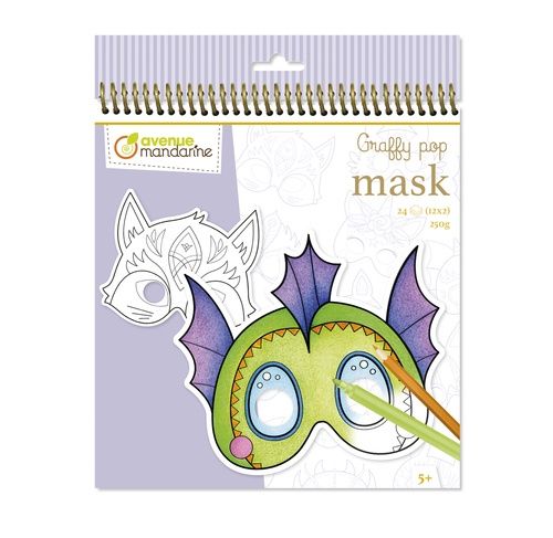 Masque à colorier (Graffy pop Mask) / Animaux Fantastiques