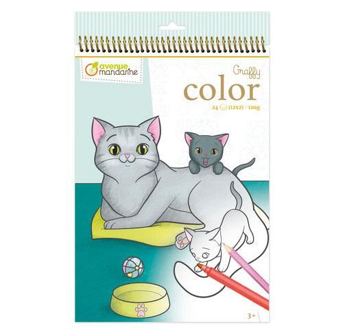 Livre de coloriage (Graffy color) / Animaux familiers Maman-Bébé