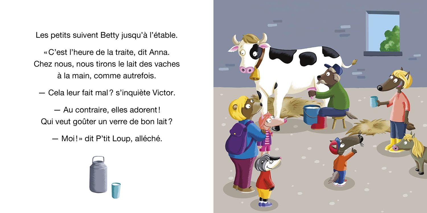 P&#39;tit Loup / visite la ferme