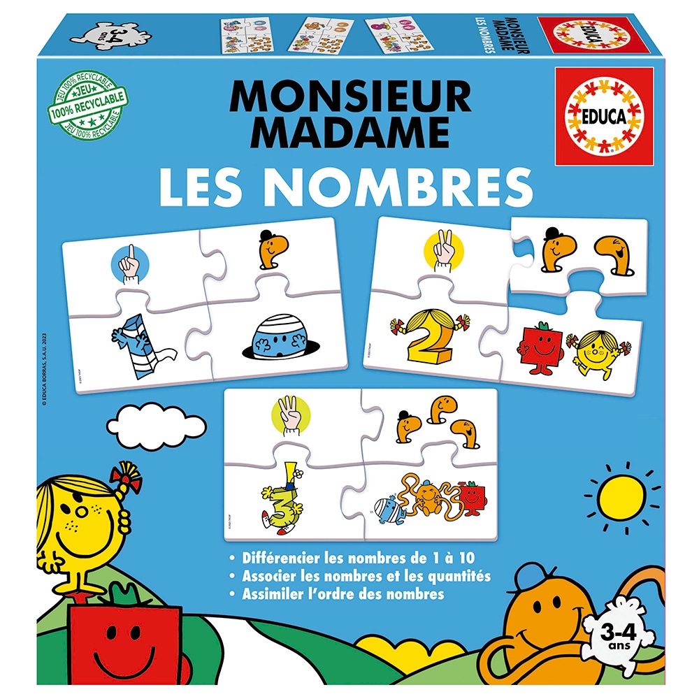Les Nombres Monsieur Madame