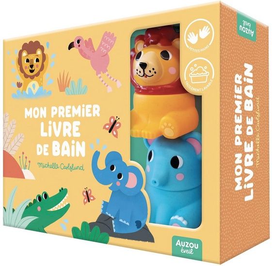 Mon premier livre de bain / Coffret Dans la Savane