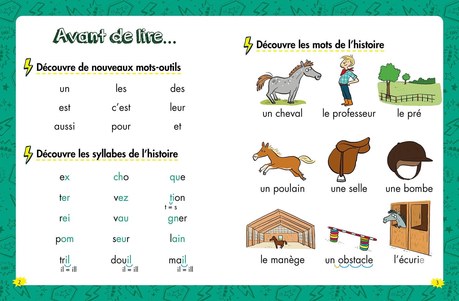 Les héros de 1re année / Aventures au centre équestre (Niv. 3)