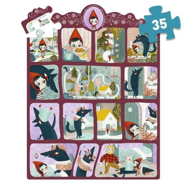 Puzzle histoire / Le Petit Chaperon rouge (35 mcx)