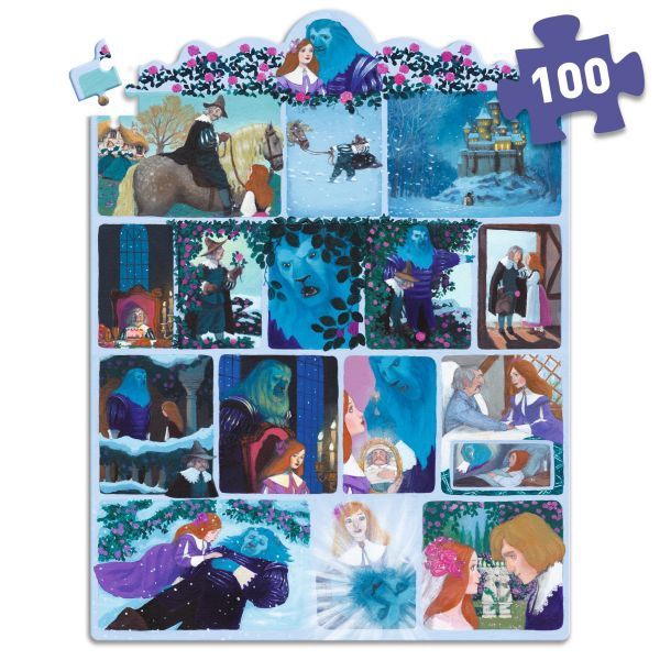 Puzzle histoire / La Belle et la Bête (100 mcx)