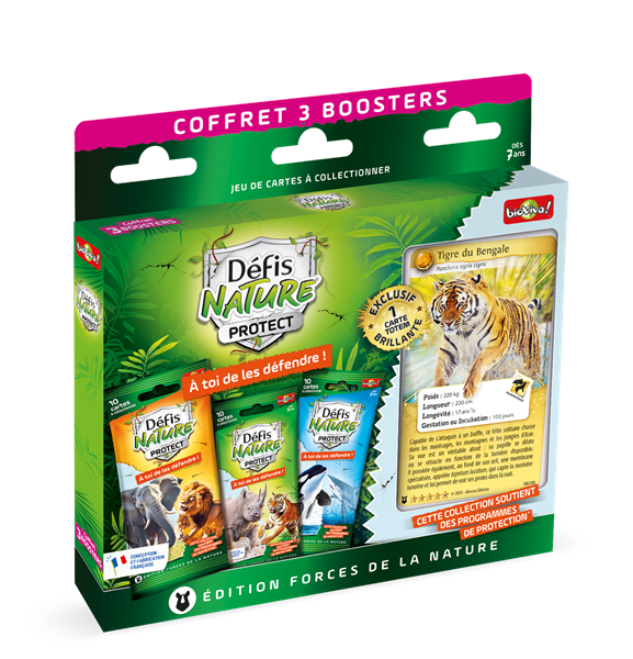 Défis Nature Protect - Coffret 3 Boosters / Tigre (Fr)