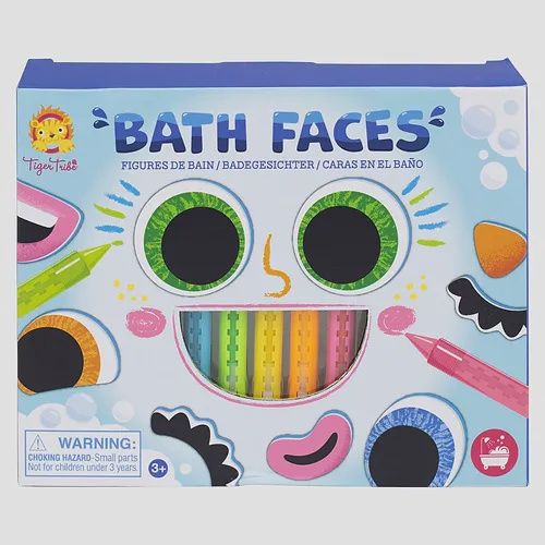 Marqueurs et autocollants visages de bain
