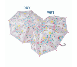Parapluie changeant de couleur / Licornes, arc-en-ciel