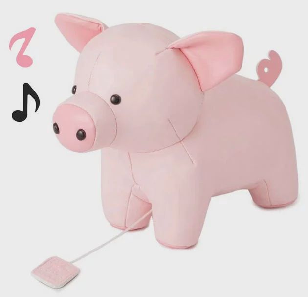 Peluche musicale / Léon le cochon