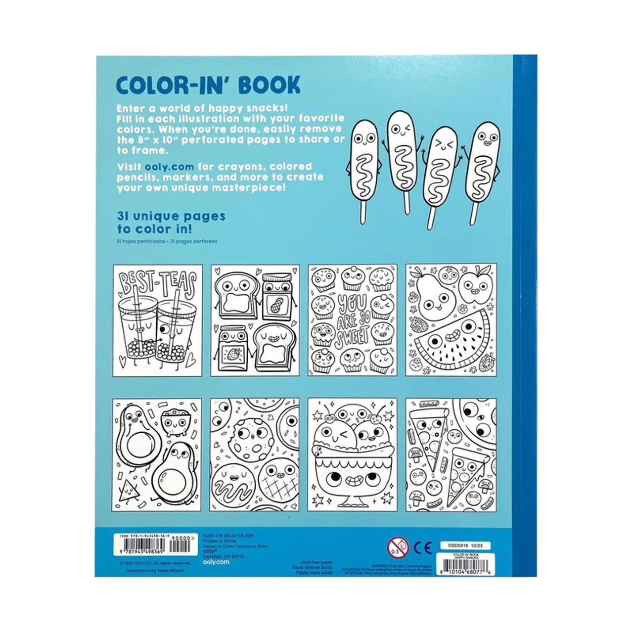 Livre  à colorier / Happy snacks