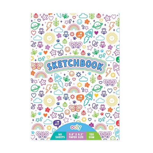 Cahier de croquis Sketchbook Colorful Doodles