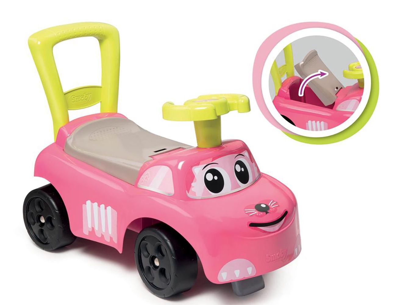 Smoby - Porteur 2-en-1 Rose