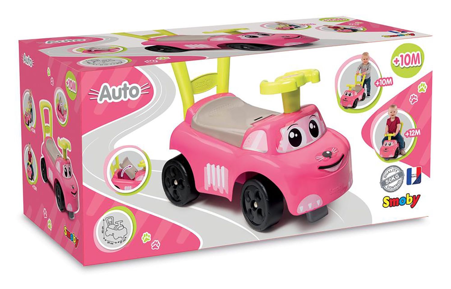 Smoby - Porteur 2-en-1 Rose