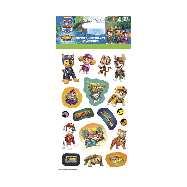 Autocollants (4 fls) / Pat Patrouille Jungle Pups