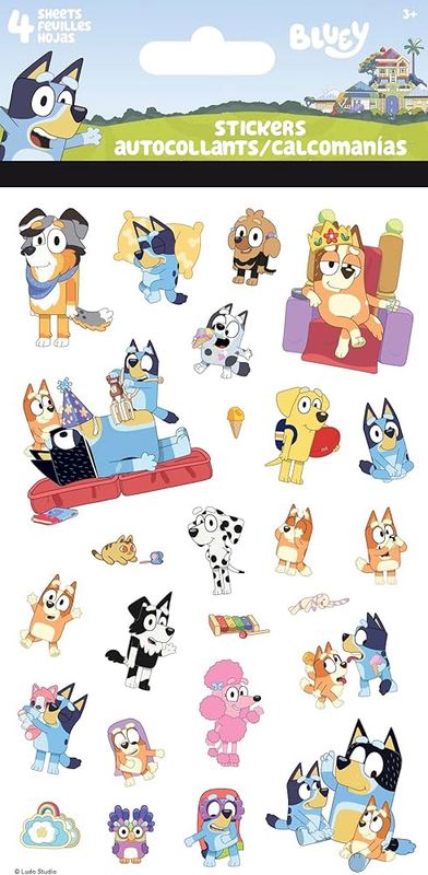 Autocollants (4 fls) / Bluey