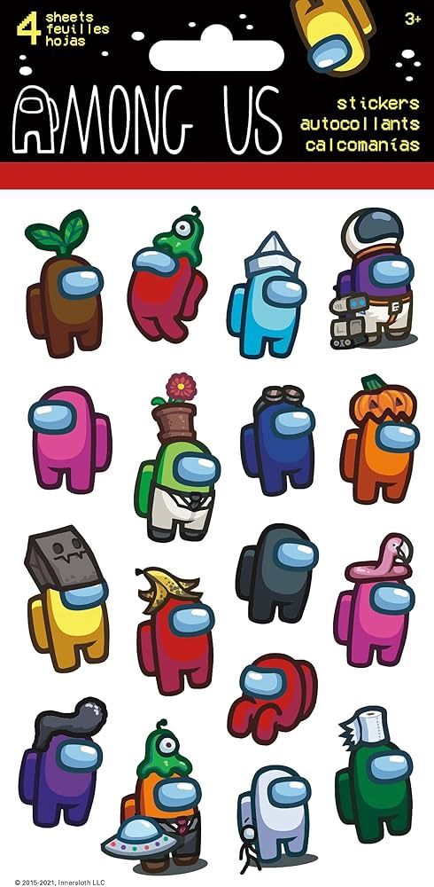 Autocollants (4 fls) / Among Us