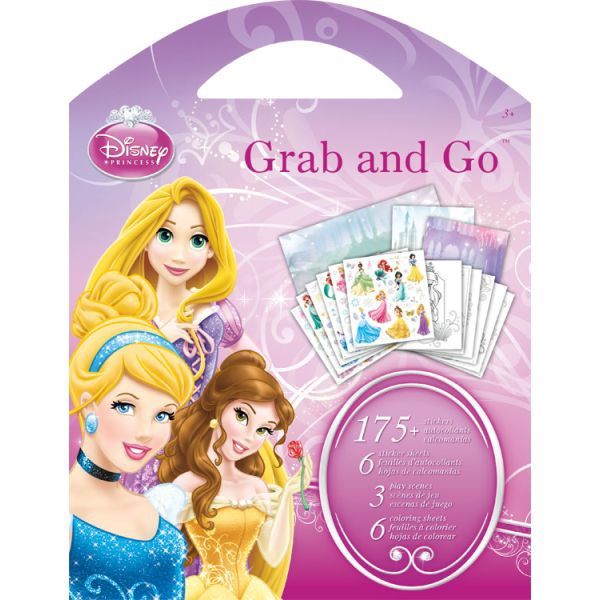 GRAB AND GO -  Ens. Autocollants Princesse Disney