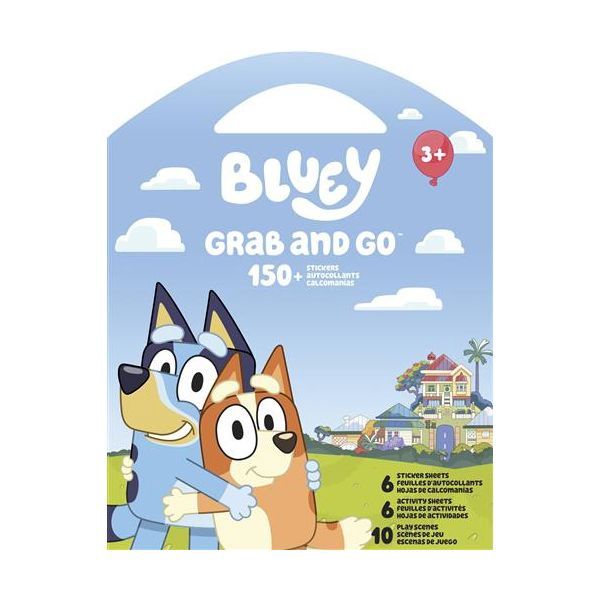 GRAB AND GO - Ens. Autocollants Bluey