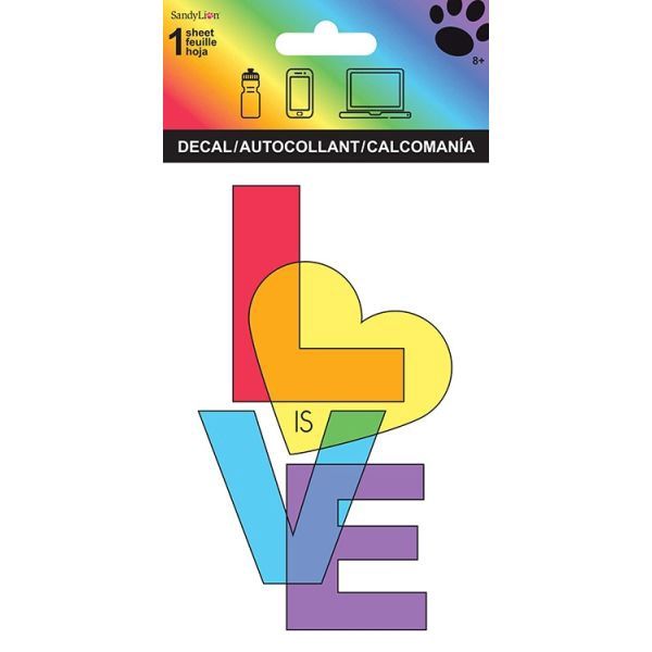 Autocollant Love is Love - Inclusive - World Love