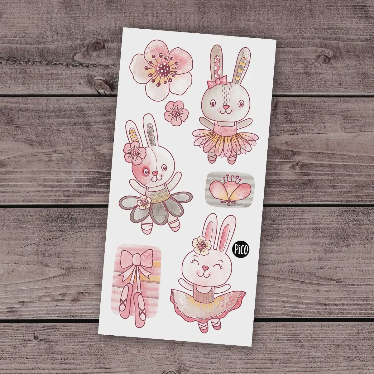Tatouage temporaire - Les lapines ballerines