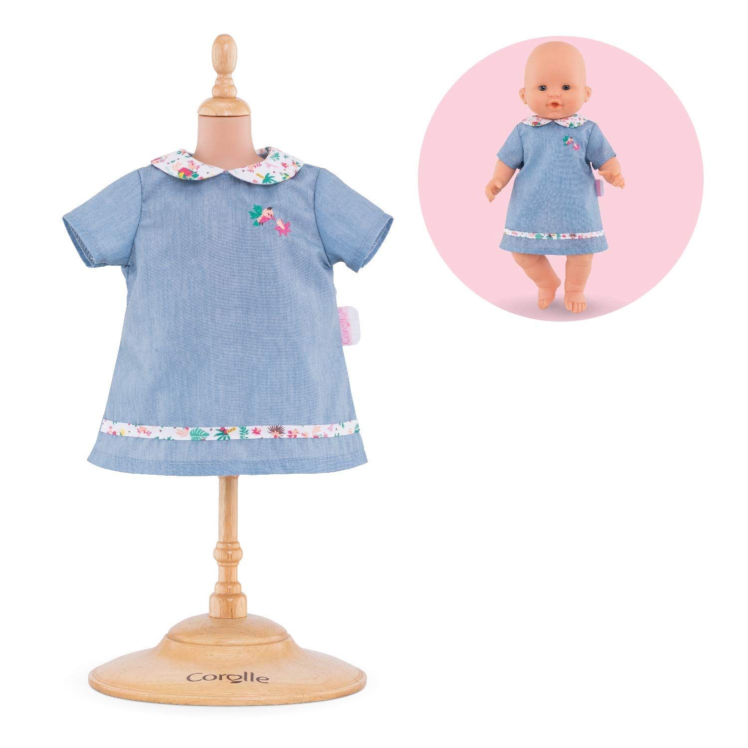 Corolle - Vêtement de poupée - Robe tropicorolle - 36 cm