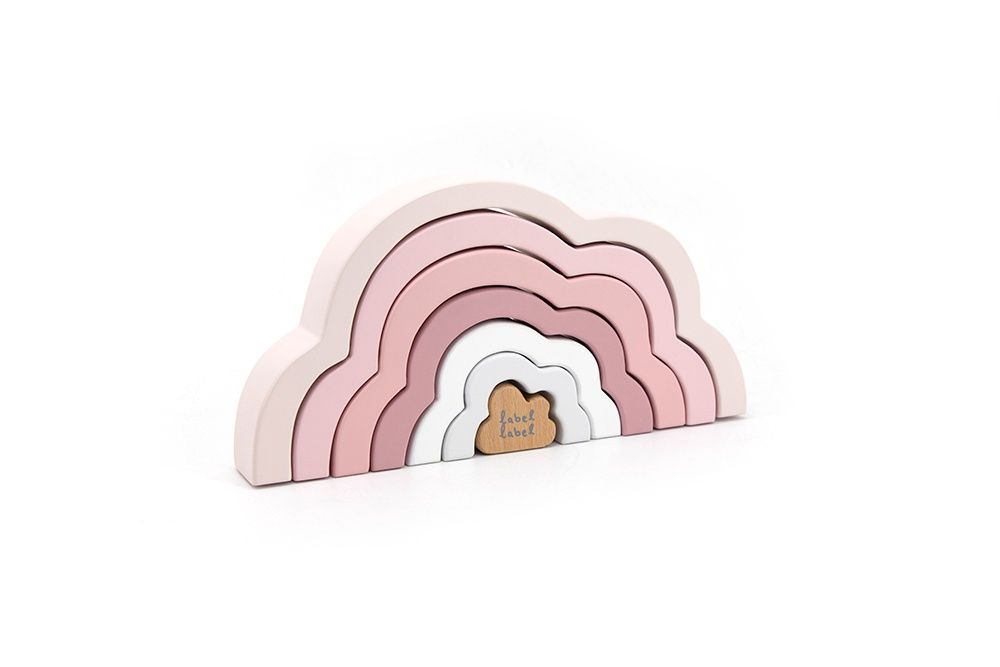 Casse-tête Nuage Arc-En-Ciel / Rose