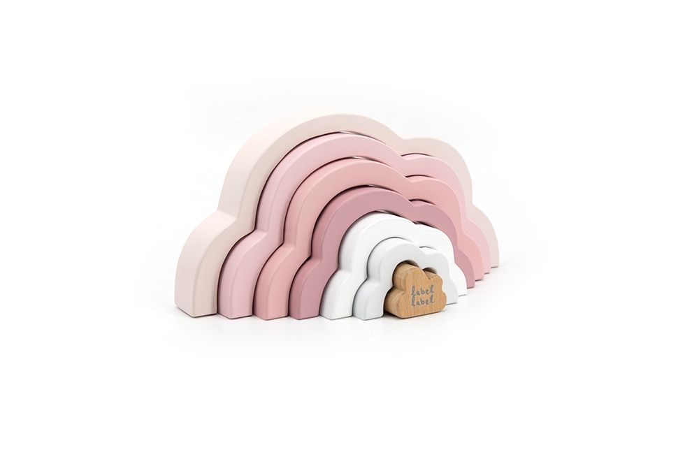 Casse-tête Nuage Arc-En-Ciel / Rose
