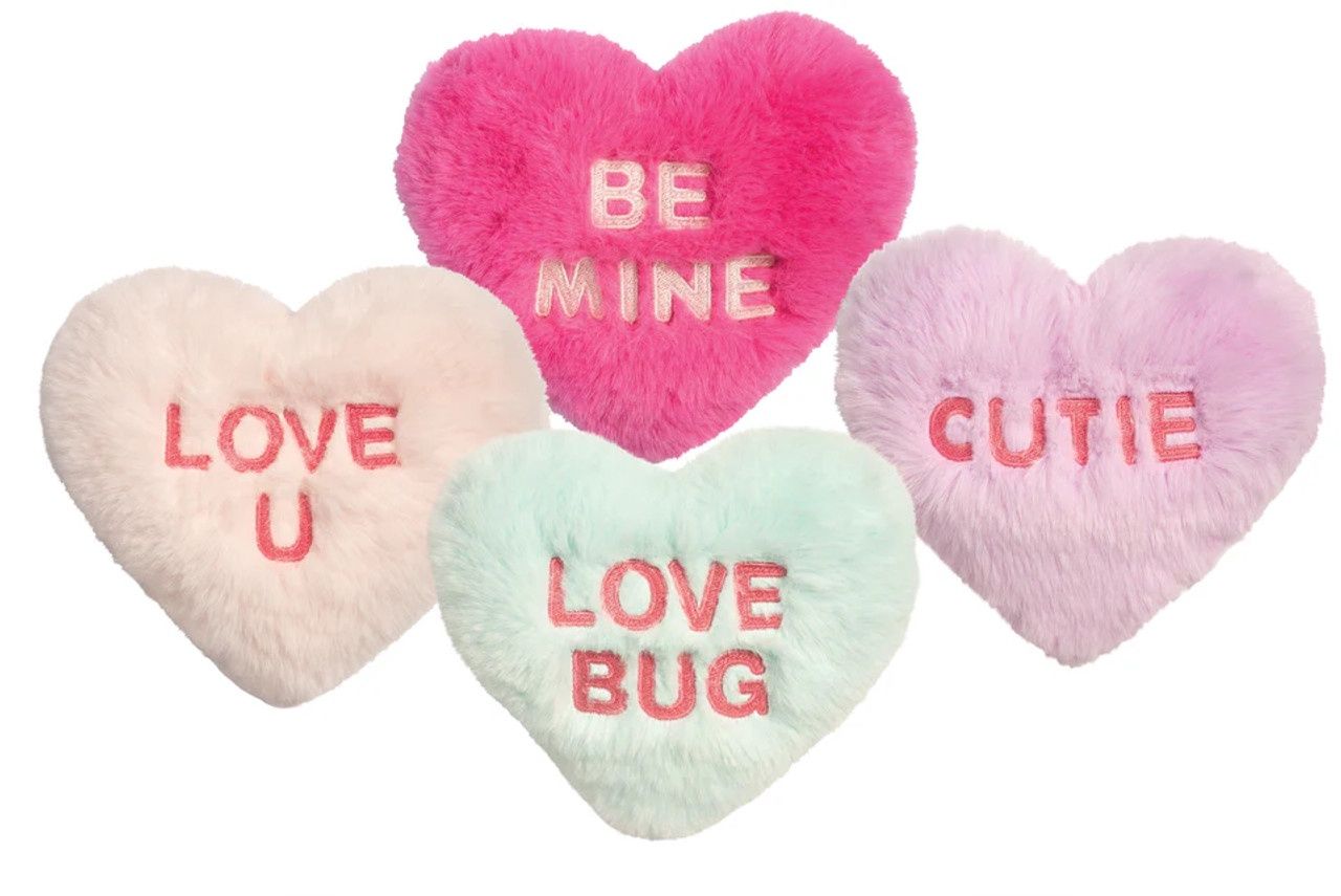 Peluche en coeur / Conversation Hearts