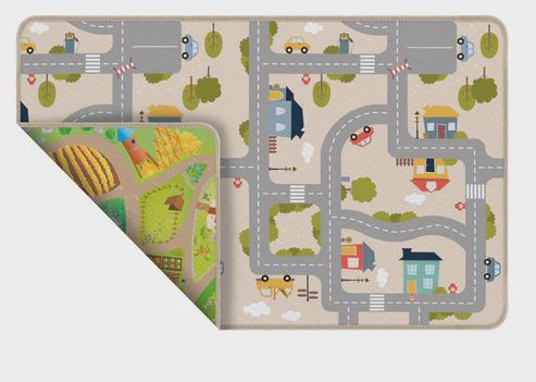 Tapis HOK réversible Ville/ferme doux