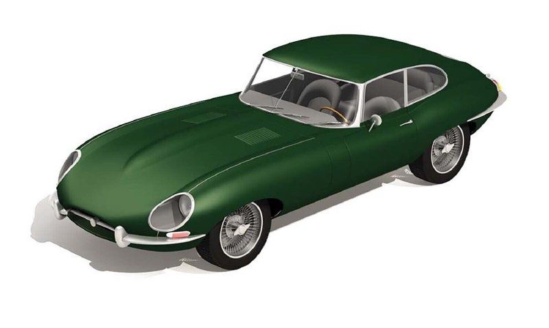 Jaguar E-Type 1:43 Ensemble Cadeau