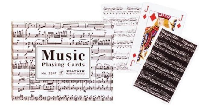 Cartes de jeu Double / Notes de musique