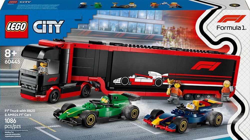 60445 / Camion de F1 avec voitures de F1 RB20 et AMR24