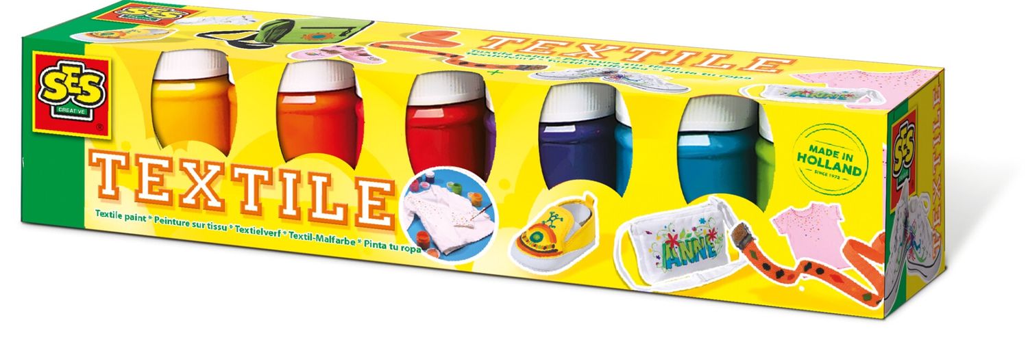 Peinture textile moderne 6x50ml