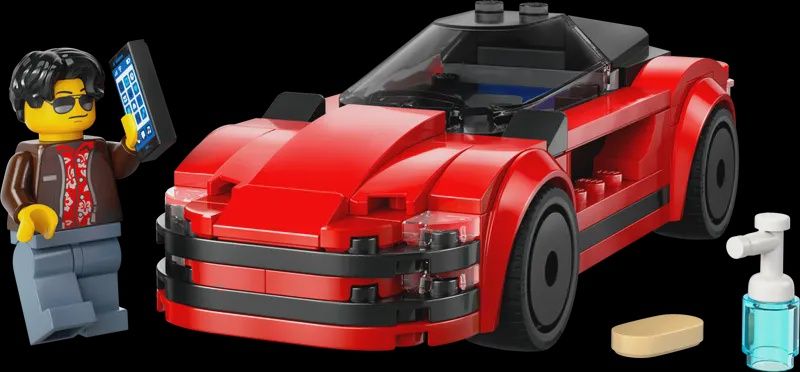 60448 / La voiture de sport rouge